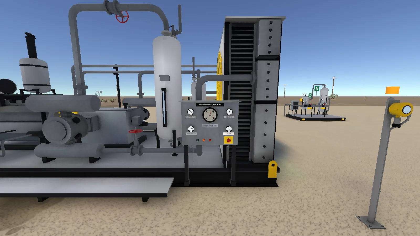 Compressor skid rounds